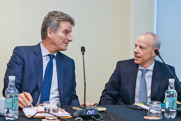 Juan Manuel Santa Cruz, presidente de Lipigas, y Ángel Mafucci, gerente general de la firma. Foto: Julio Castro