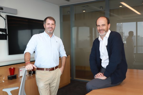 Los co-heads de Wealth Management en BTG Pactual: Ricardo Del Sante, izquierda; y Leoncio Toro; derecha. Foto: Julio Castro.