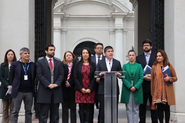 El subsecretario del Interior, Manuel Monsalve, durante la presentación de la Política Nacional de Ciberseguridad.