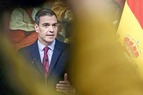 Pedro Sánchez, presidente del Gobierno de España. Foto: Bloomberg