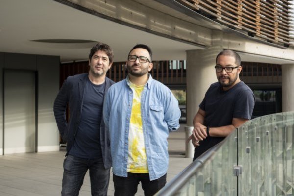 Matías Casanova, Matías Ibaceta y Felipe Medina, equipo de Mindy.