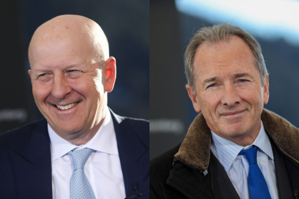 <p>Directores ejecutivos de Goldman Sachs y Morgan Stanley ven "brotes verdes" en Wall Street</p>