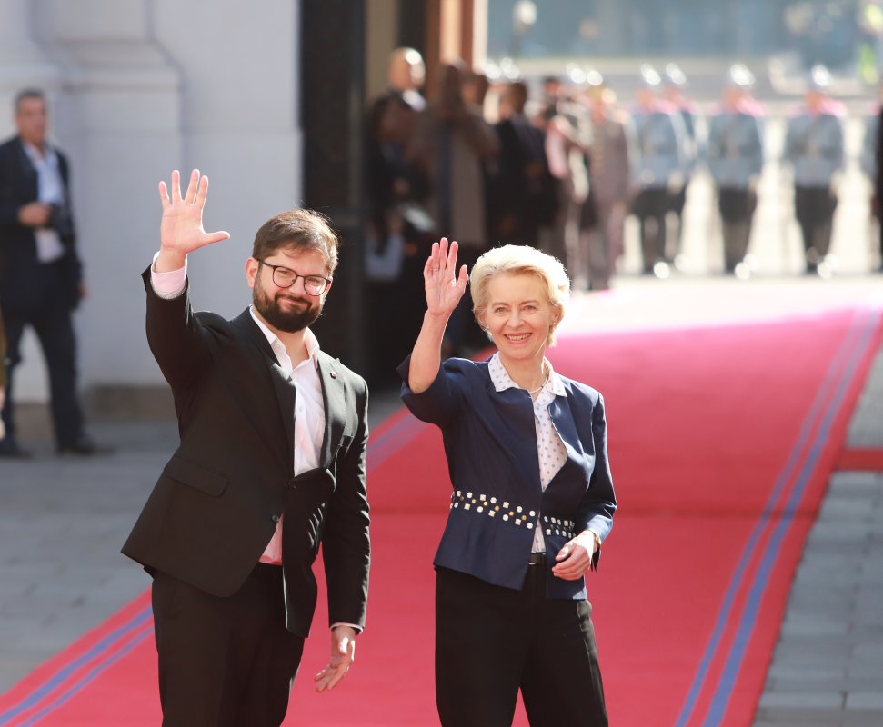 <p>Presidenta Comisión Europea, Ursula von der Leyen, en Chile.</p>