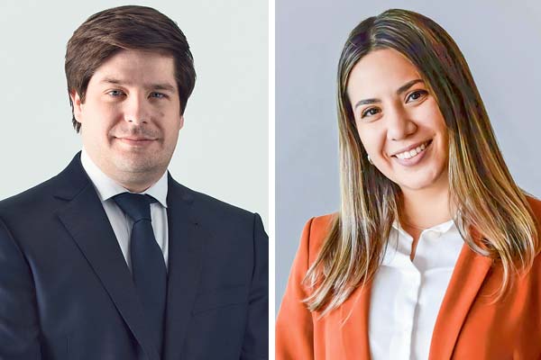 José Ignacio Mercado, director Carey Abogados. Constanza Pasarin, mesa ciberseguridad Acti y Asociada en Albagli Zaliasnik.