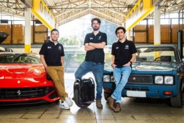 <p>Rodrigo Cortés, Sebastián Murtagh e Iván Valenzuela, cofundadores de Tuerkas.com.</p>
