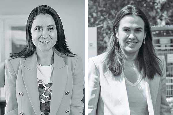 Daniela Peñaloza, alcaldesa de Las Condes; Camila Merino, alcaldesa de Vitacura.