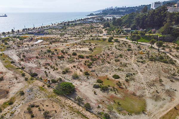 Terrenos del proyecto Las Salinas en Viña del Mar. Foto: Agencia Uno