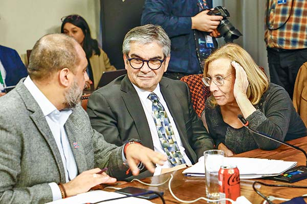 El ministro Marcel expuso el martes en la comisión de Educación de la Cámara, junto a su par del ramo Marco Antonio Ávila. (Crédito: Ministerio de Hacienda).