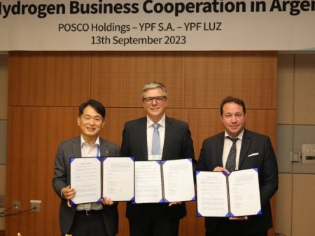Argentina YPF Luz firma acuerdo con un gigante coreano para explorar la producción de hidrógeno verde