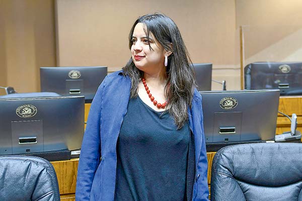 La titular de la Dirección de Presupuestos (Dipres), Javiera Martínez, expuso el IFP ante la comisión especial mixta. Foto: Agencia Uno