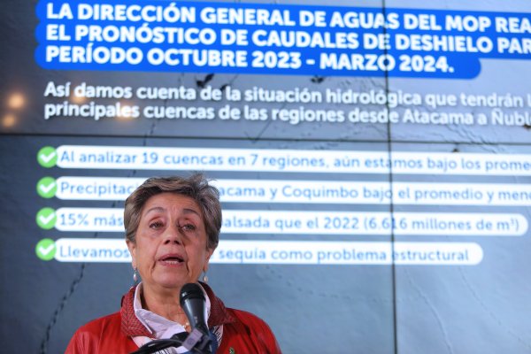 Consumo humano de agua está asegurado para regiones Metropolitana y de Valparaíso y MOP llama a seguir combatiendo la sequía