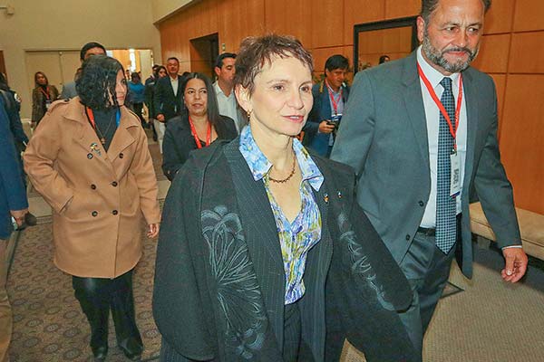 Ministra Tohá en la región del Biobío. Foto: Agencia Uno