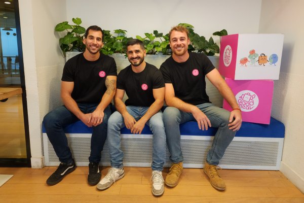 Maximiliano Acosta, Mariano Delpech y Rodrigo Haydar, cofundadores de GoodMeal.