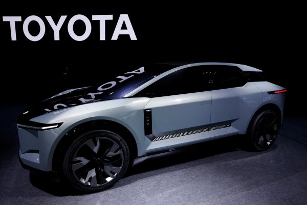 Un modelo del Toyota FT-3e Electric SUV presentado en el Japan Mobility Show 2023 en Tokio. Foto: Reuters.