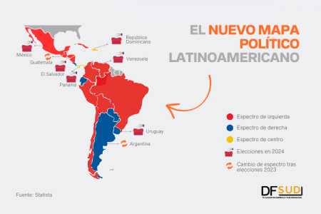 <p>Cómo quedó el mapa político de América Latina 2023 y qué países tienen elecciones el próximo año</p>
