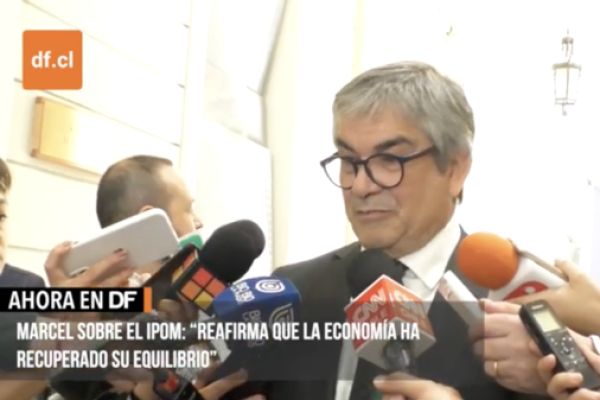 <p>Ahora en DF | Marcel sobre el IPoM: “Reafirma que la economía ha recuperado su equilibrio”</p>