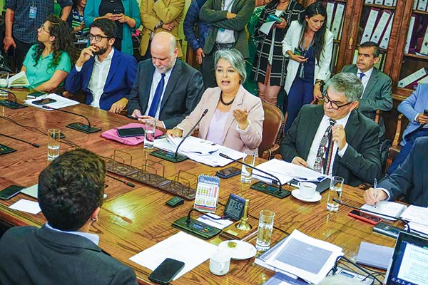 Dos veces -cerca de mediodía y en la tarde- sesionó ayer la comisión de Trabajo y Seguridad Social de la Cámara. Foto: Ministerio del Trabajo