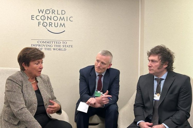 <p>Kristalina Georgieva del FMI mantuvo una "muy buena reunión" con Milei</p>