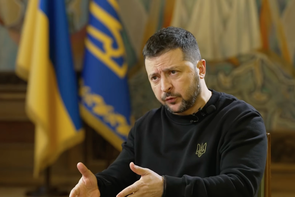 <p>Volodymyr Zelensky, presidente de Ucrania. Foto: Channel 4 News</p>