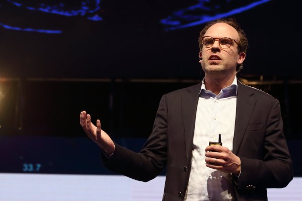 Frey durante su exposición en la jornada inaugural de Congreso Futuro.