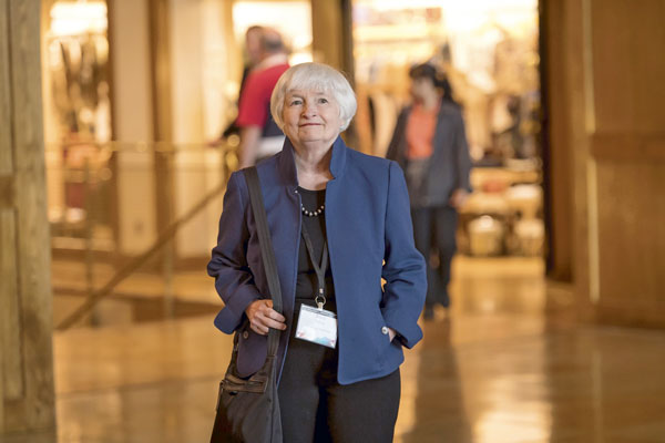 Janet Yellen, secretaria del Tesoro de Estados Unidos. Foto: Bloomberg