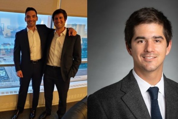 Sebastián Rivas y Matías Duhart, cofundadores de Andes STR. A la derecha Vicente Ruz, asociado senior de inversiones de Greystar.