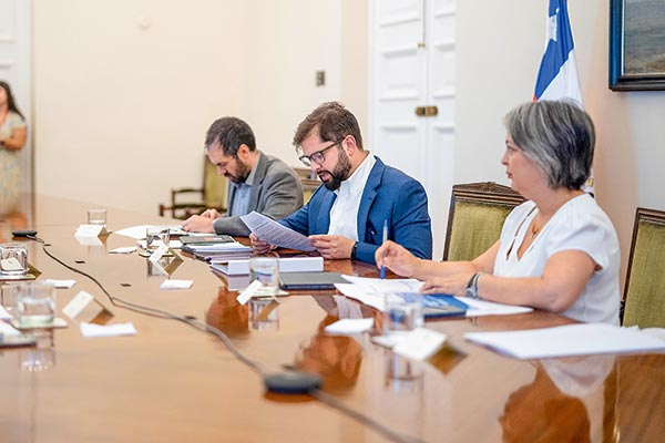 La ministra Jara participó este martes en el gabinete procrecimiento. Foto: Presidencia