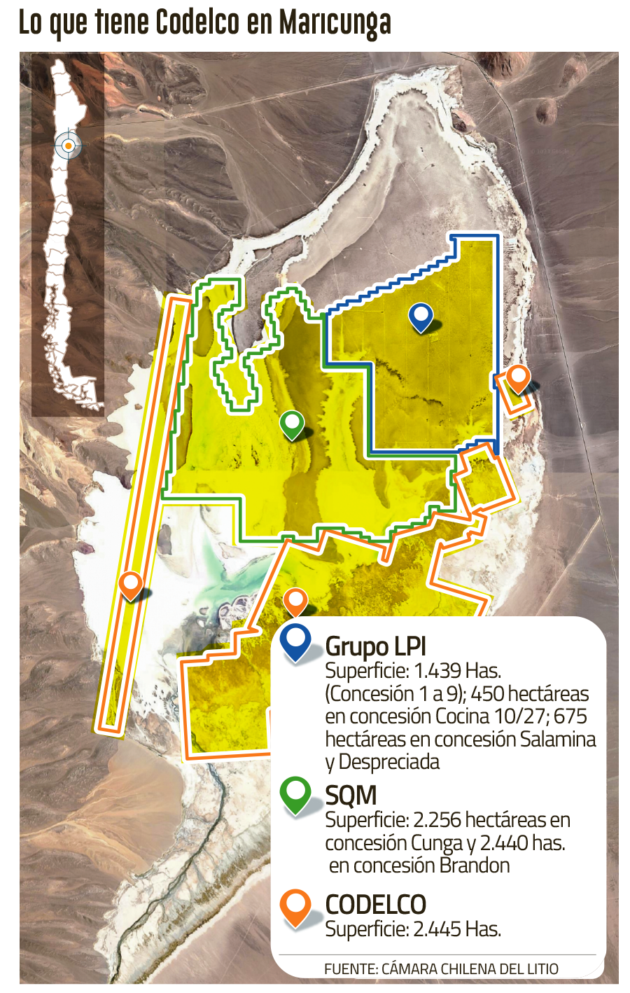 Tianqi, Rio Tinto y Grupo Errázuriz, las firmas interesadas en aliarse con Codelco en el Salar de Maricunga