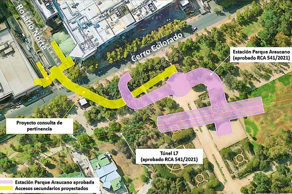 <p>Metro modifica estación Parque Araucano de futura Línea 7: tendrá ingresos desde la puerta del mall</p>