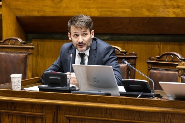 Diego Pardow, ministro de Energía, expuso en la Sala del Senado.