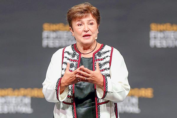 Kristalina Georgieva, directora gerente del Fondo Monetario Internacional (FMI). Foto: Bloomberg