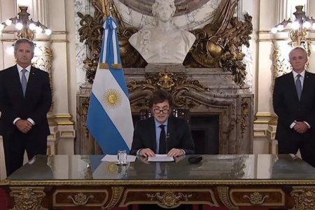 <p>Milei anuncia superávit fiscal del 0,2% del PIB en el primer trimestre: "El Gobierno tenía razón y nuestro plan está funcionando"</p>