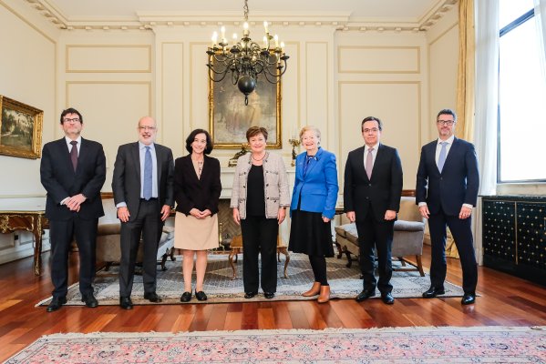 Directora gerente del FMI se reúne con Rosanna Costa y el Consejo del Banco Central