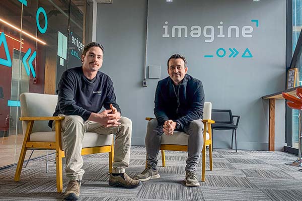 Max Johansson y Rafael Clement, de Imagine Waves.