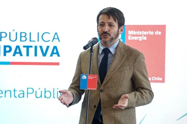 El ministro de Energía, Diego Pardow, en la Cuenta Pública Participativa 2024 de la cartera, la que se realizó en dependencias del MIM. Foto: Ministerio de Energía.