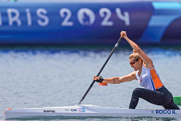 <p>Karen Roco clasificó a la semifinal individual femenina (500 m) con 47,73 segundos. Fotos: Reuters</p>