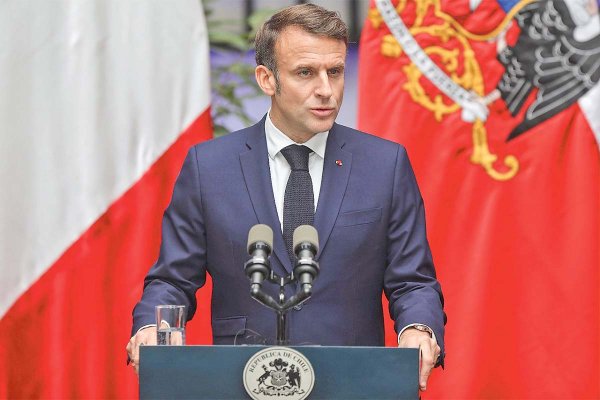 Risotto, vinos franceses y conversación política: La cena que Macron ofreció en restaurante de Alonso de Córdova
