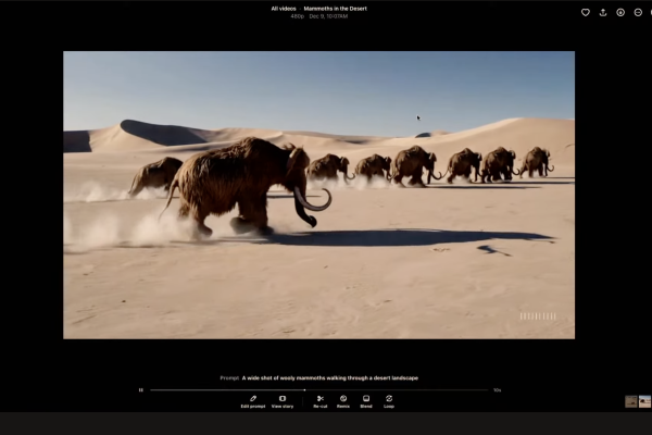 OpenAI lanzó Sora, su anunciada herramienta para generar videos con IA