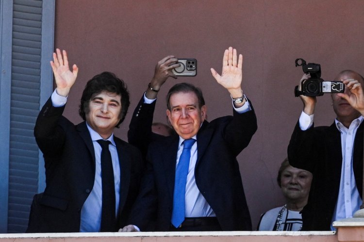 <p>Líder opositor venezolano Edmundo González recibe apoyo de Javier Milei en reunión en Buenos Aires</p>