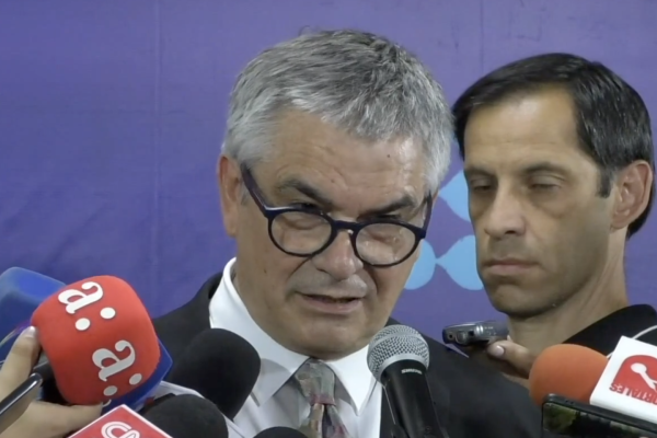 <p>Ministro Mario Marcel explica traspasos de Corfo a Hacienda</p>