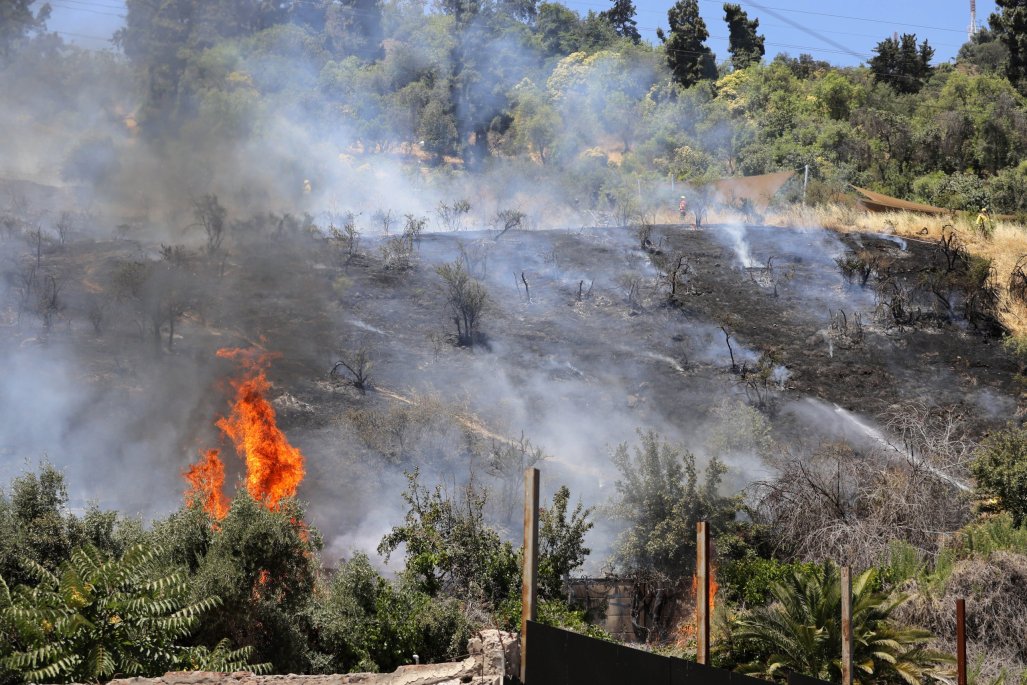 Senapred declara Alerta Roja por incendio forestal en Peñaflor