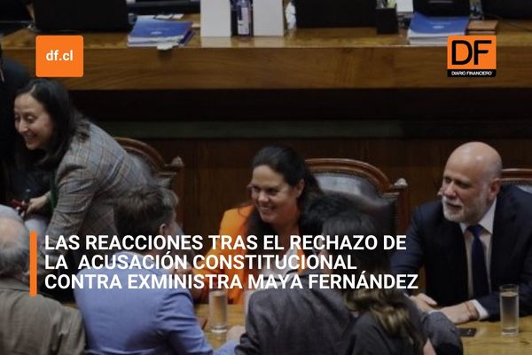 <p>Ahora en DF | Las reacciones tras el rechazo de la acusación constitucional contra Maya Fernández en la Cámara de Diputados</p>