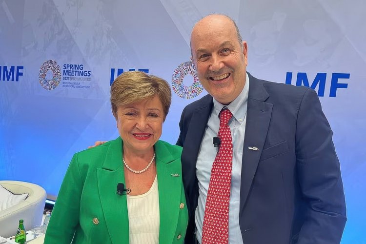 <p>La motosierra llegó al FMI: Sturzenegger defiende los ajustes y Georgieva respalda el rumbo de Argentina</p>