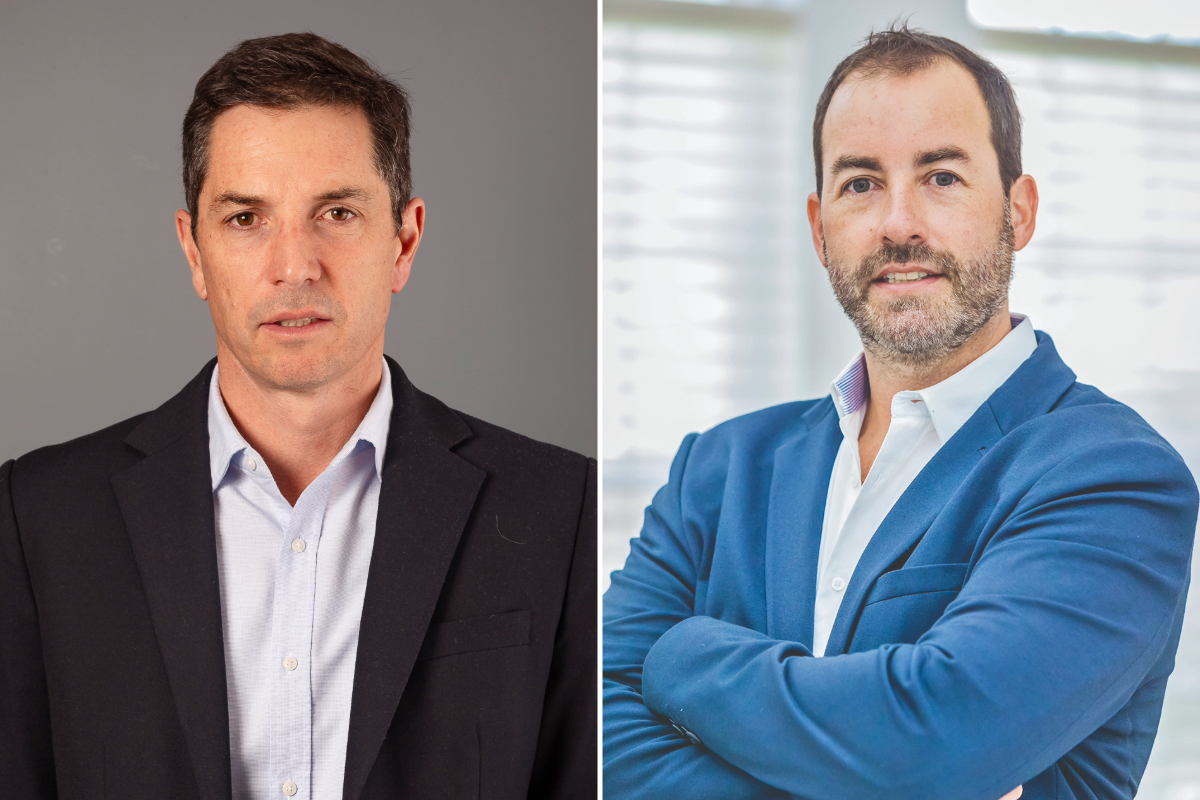 <p>El socio de Ameris Capital, Martín Figueroa (izquierda), y el cofundador de Manutara Ventures, Cristián Olea (derecha).</p>