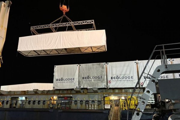 Comienzan las instalaciones para el hotel más austral del mundo