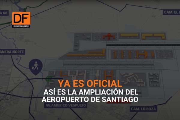 <p>Ahora en DF | Ampliación del aeropuerto de Santiago: incluye una tercera pista y tres nuevos accesos vehiculares</p>