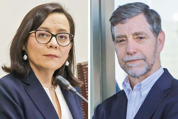 <p>Paula Benavides, nueva consejera del CFA. Joaquín Vial, nominado por Hacienda al CFA. Fotos: Julio Castro y Aton</p>