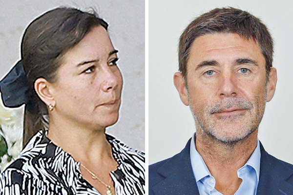 <p>Katherine Bischof  y Manfred Paulmann. </p>