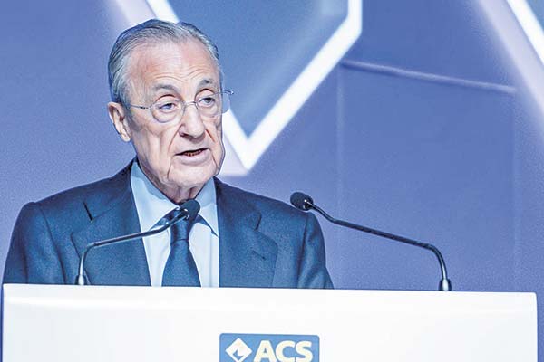 <p>El presidente del Grupo ACS, Florentino Pérez.</p>