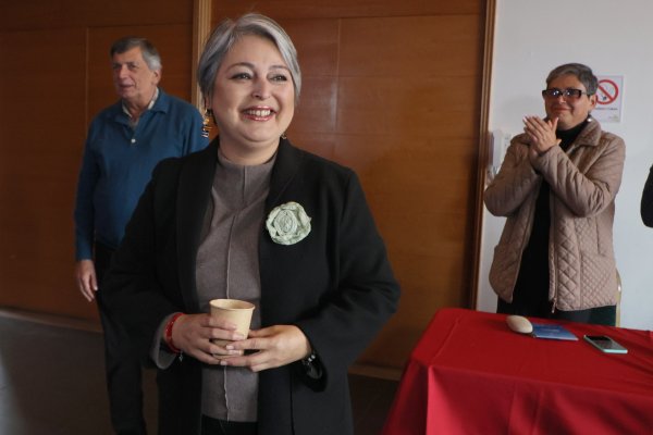 <p>Jeannette Jara, candidata presidencial por el Partido Comunista. Foto: ATON Chile</p>